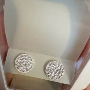 Sparkling Silver Crystal Earrings